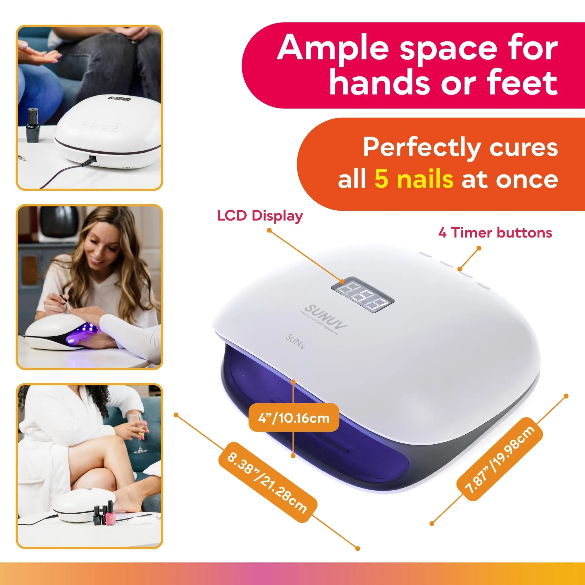 SUNUV SUN4 48W UV LED Nail Lamp