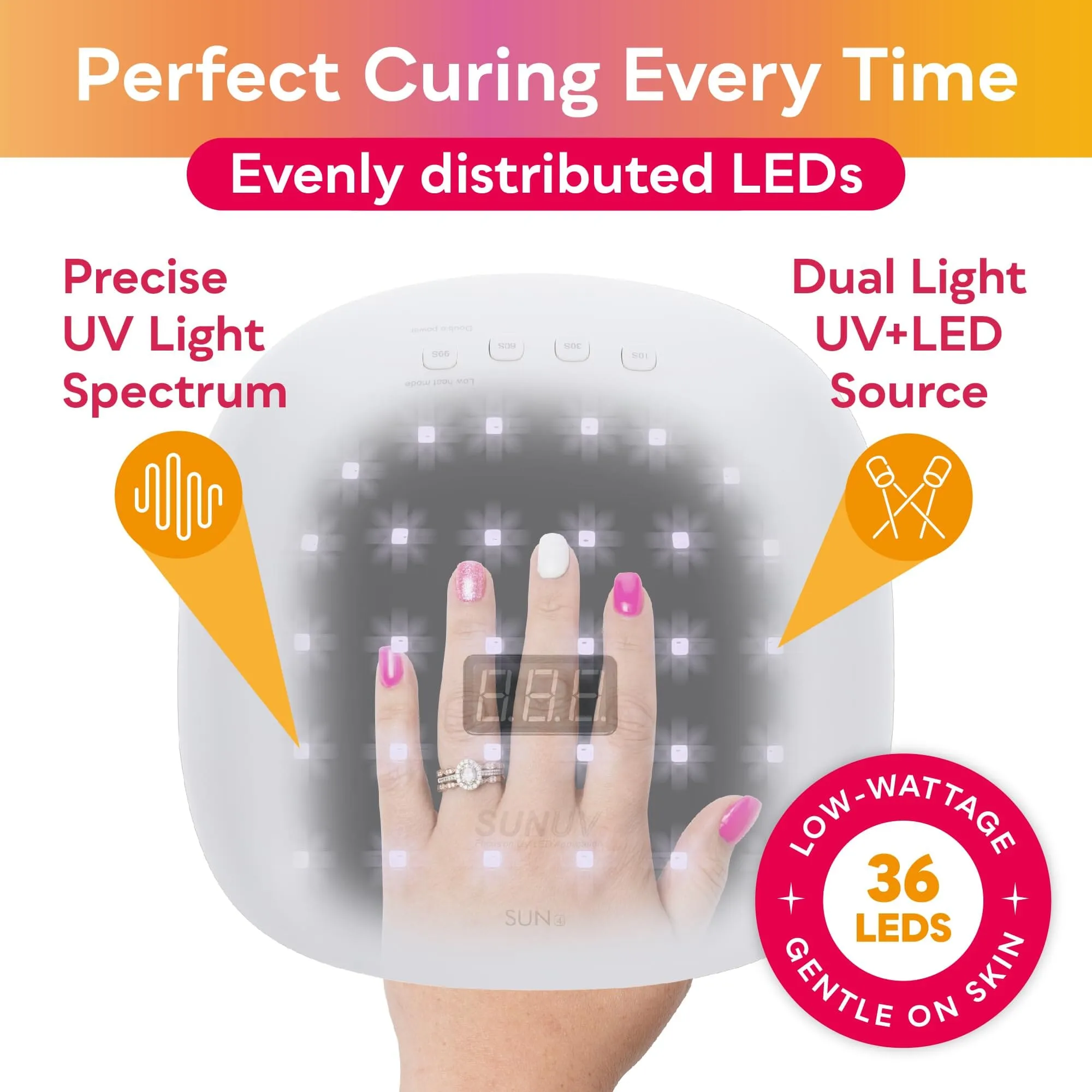 SUNUV SUN4 48W UV LED Nail Lamp