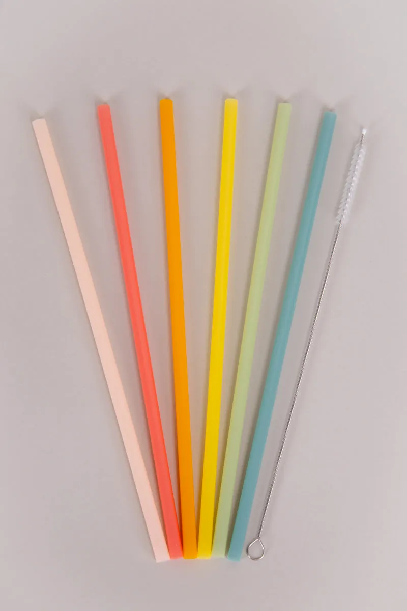 Swig Good Vibrations Rainbow Reusable Straw Set