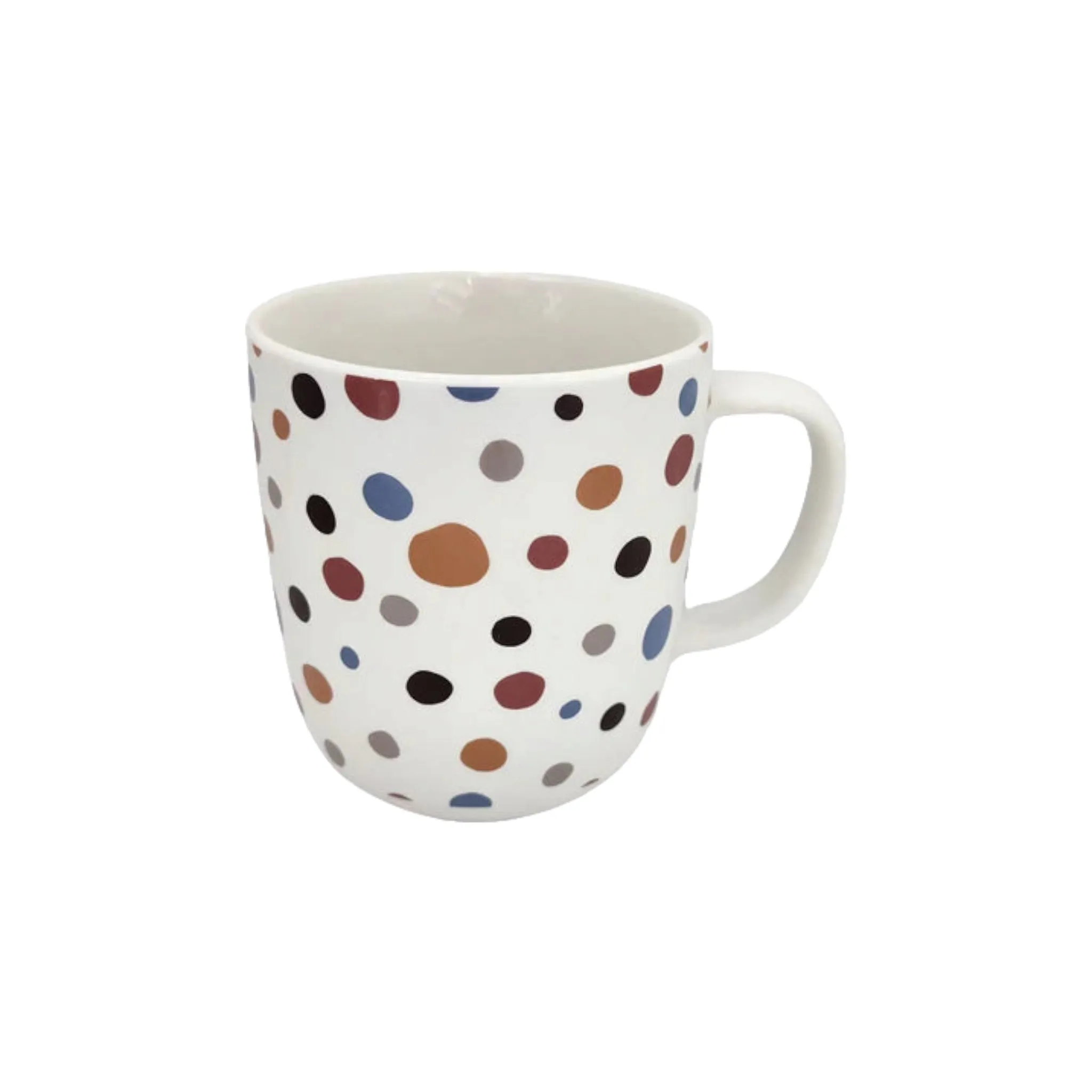 Tazzy Porcelain Coffee Mug 415ml with White Color Dots 1pc