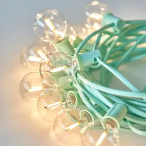 Teal Festoon Lights - String of 15