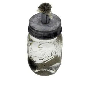 Tiki Torch oil lamp lid mason jar regular mouth