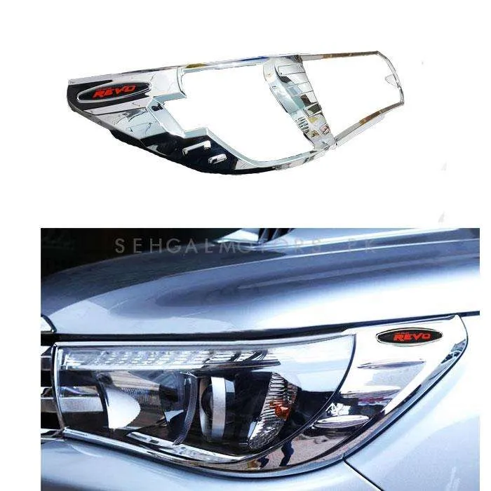 Toyota Hilux Revo/Rocco Chrome Headlights / Head Lamps Cover