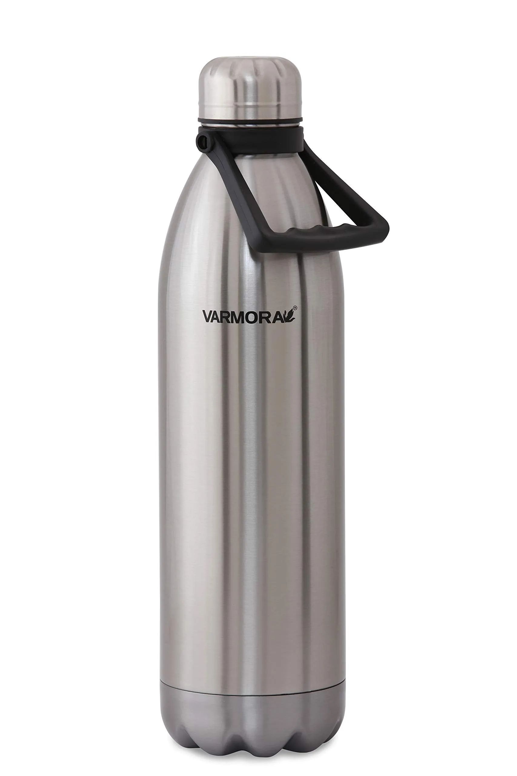 Varmora Silky Double Wall Ss Vacuum Flask Bottle Silver, Silver, 1800 Ml