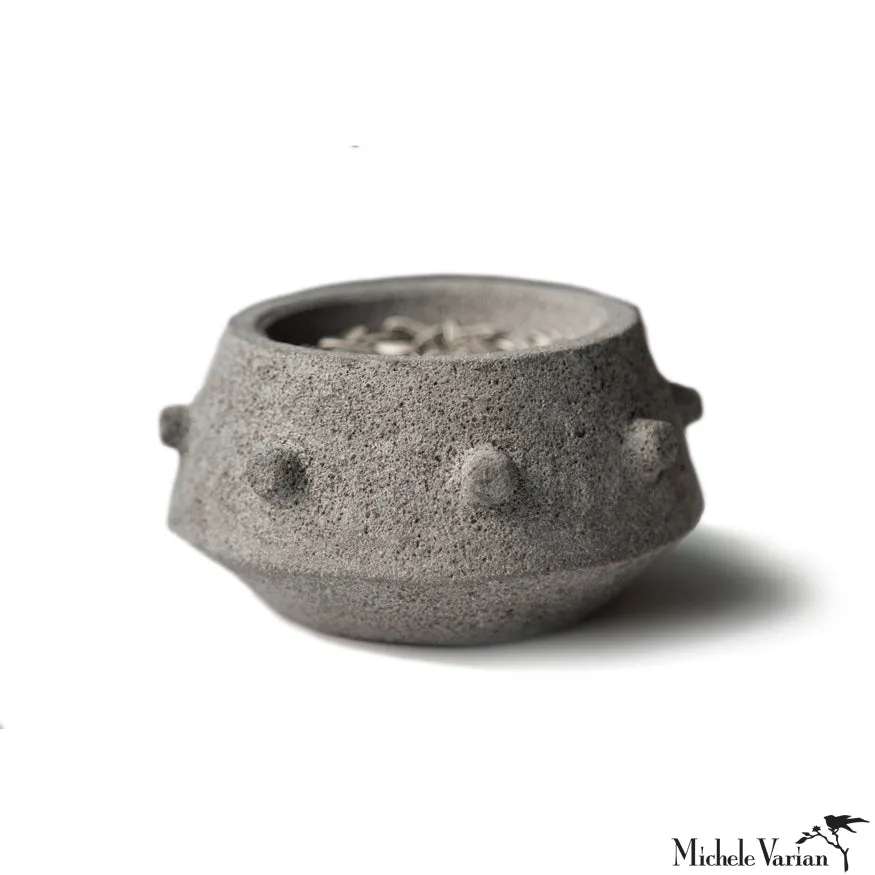 Volcanic Stone Tortillero Tepetl Lidded Box