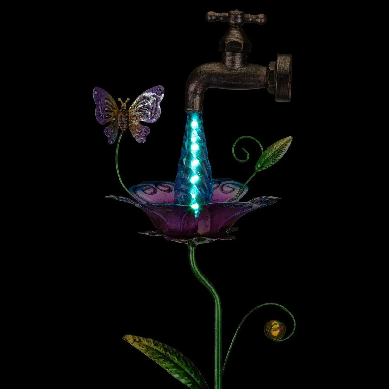 Waterdrop Butterfly Solar Stake