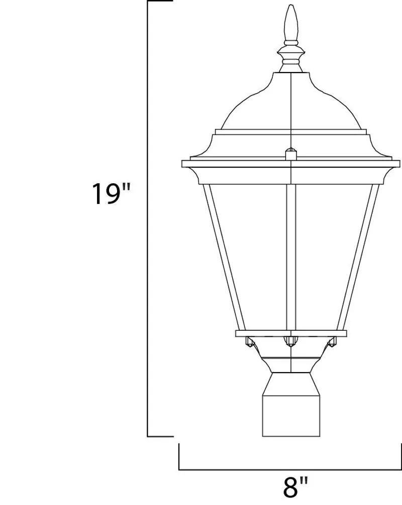 Westlake 8" Outdoor Pole/Post Mount