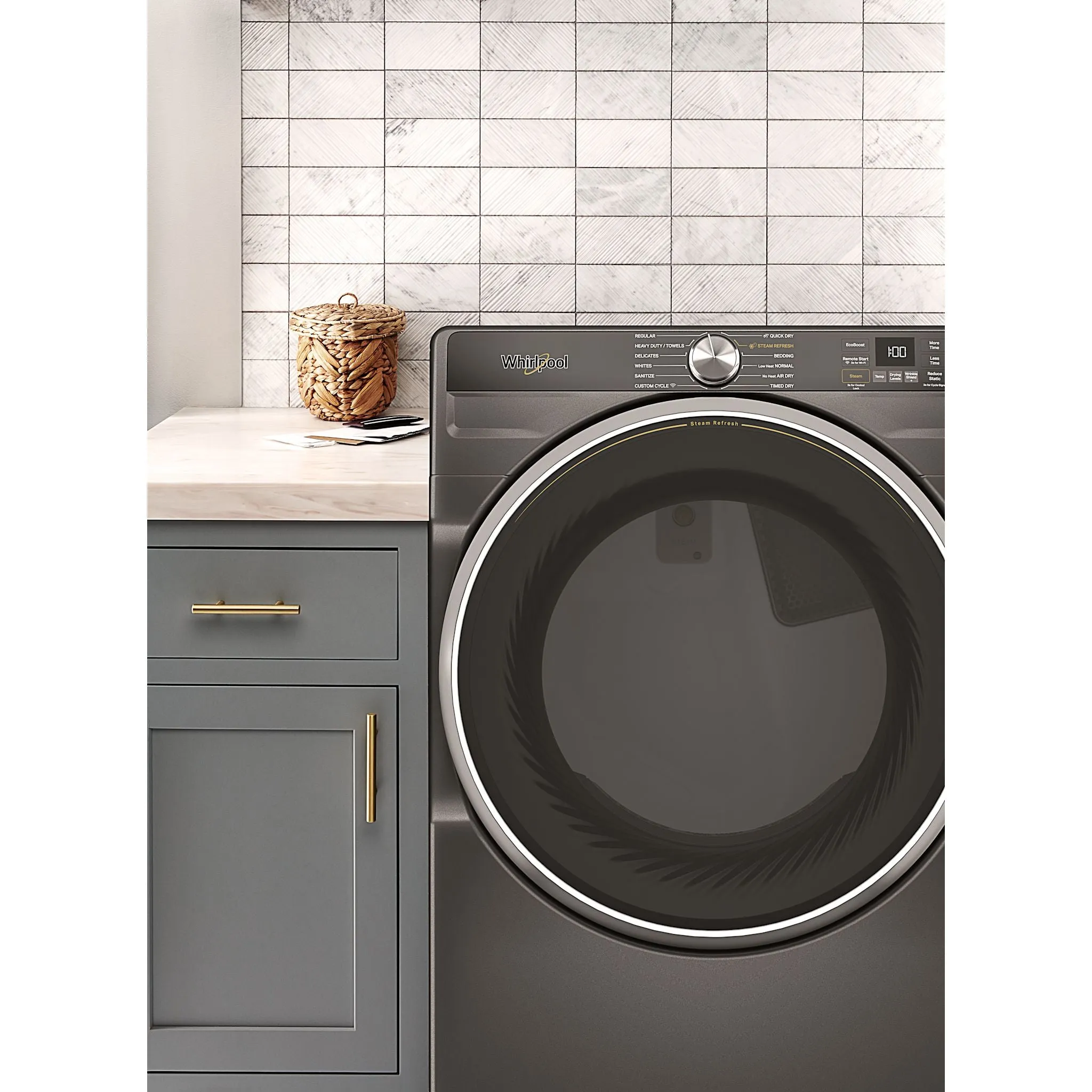 Whirlpool Front Load Dryer (WGD5720RU) - Volcano Black