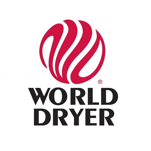 WORLD DRYER® DXRA5-Q973 Model A Series Hand Dryer - Brushed Stainless Steel Automatic Recessed