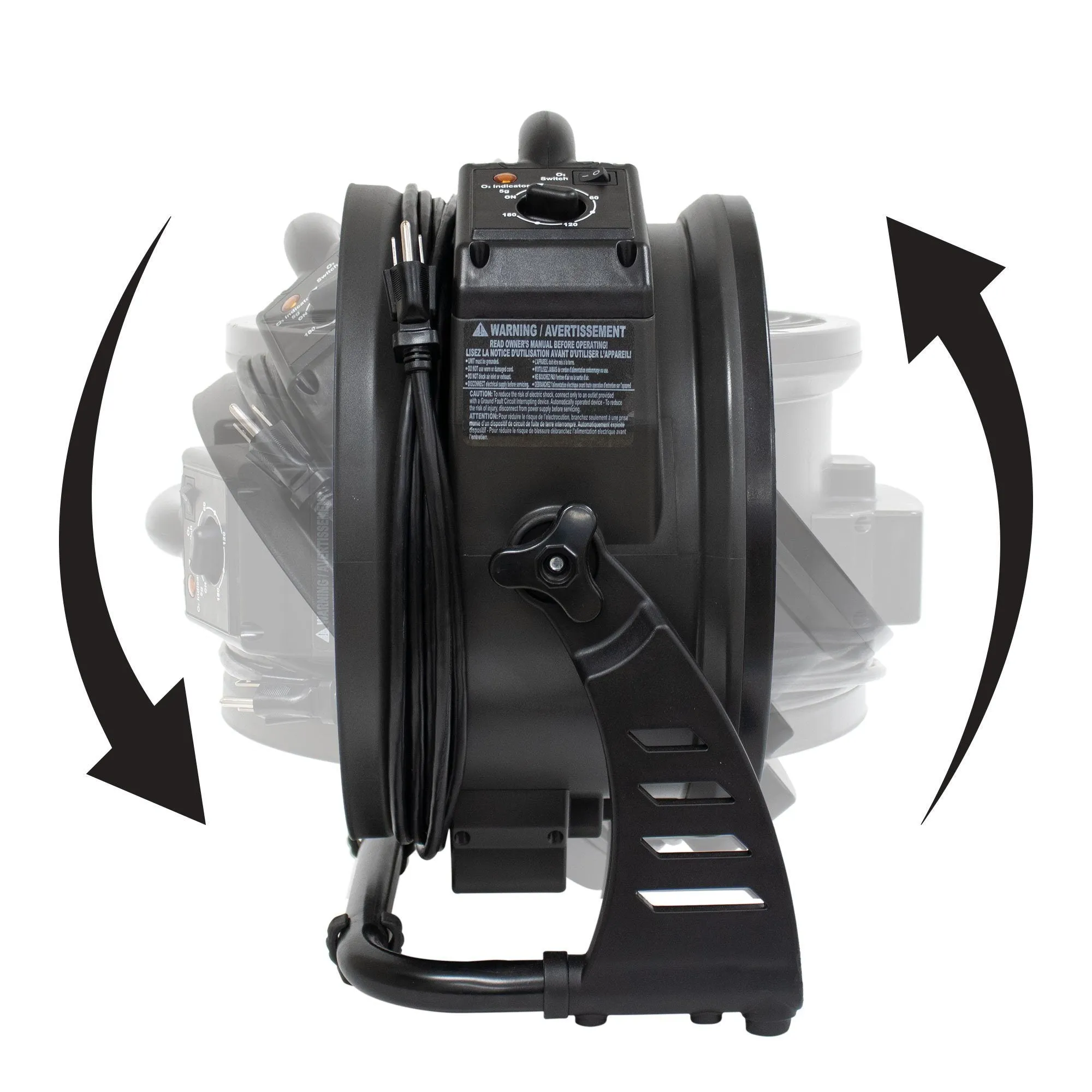 XPOWER Axial Air Mover with Ozone Generator Series